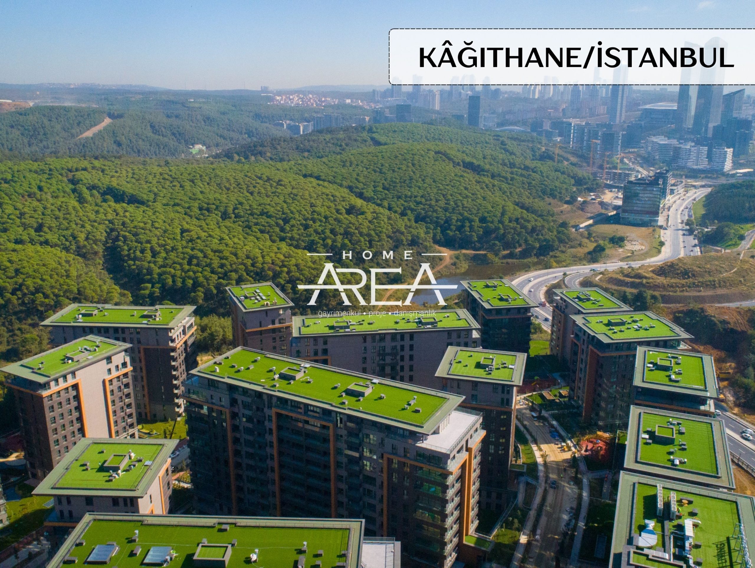 Family concept residential complex with forest view (2+1/3+1/4+1/5+1)