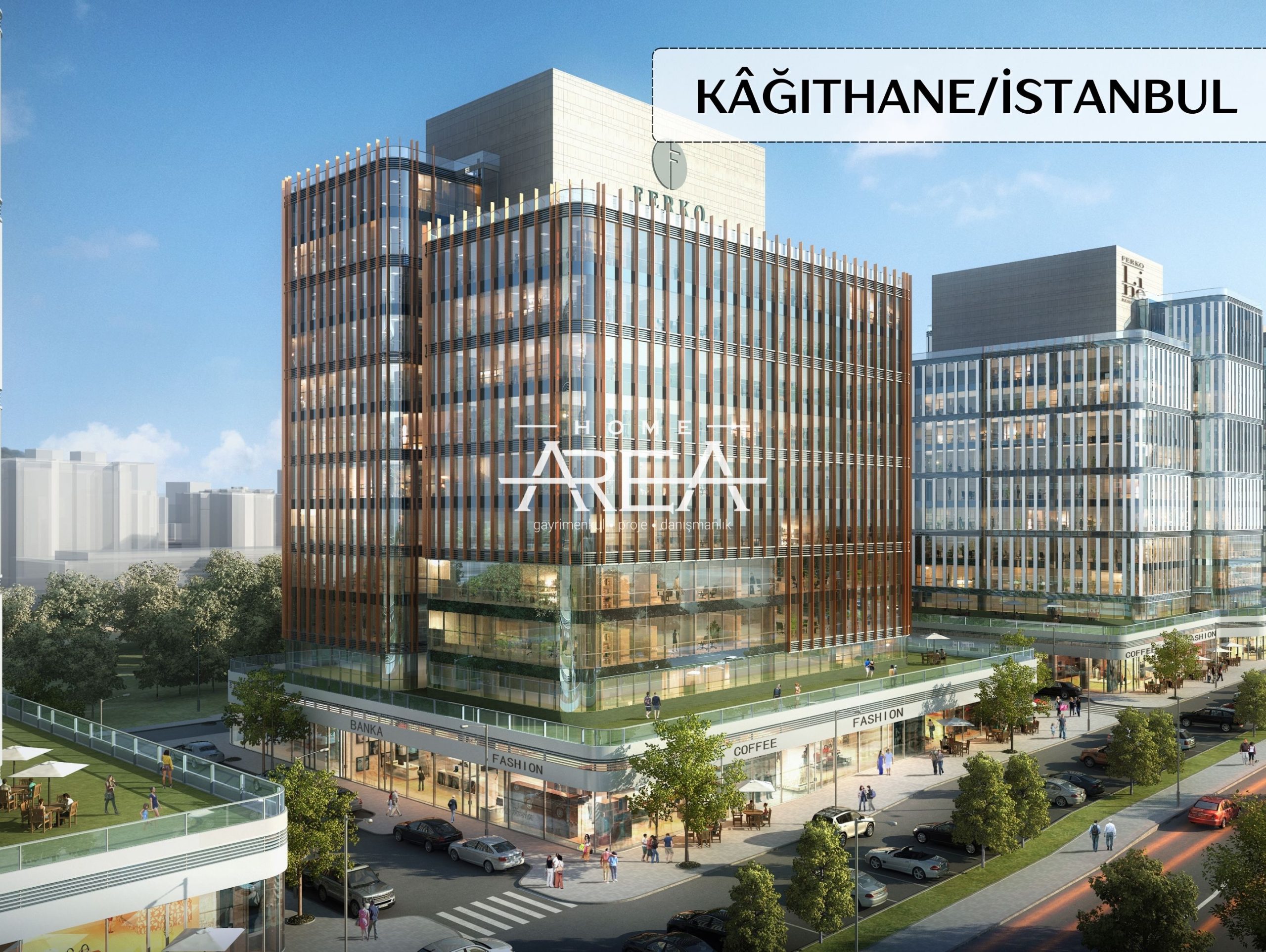 A mixed-type complex in the center of İstanbul. Apartments/offices (1+1/1.5+1/2+1/3+1)