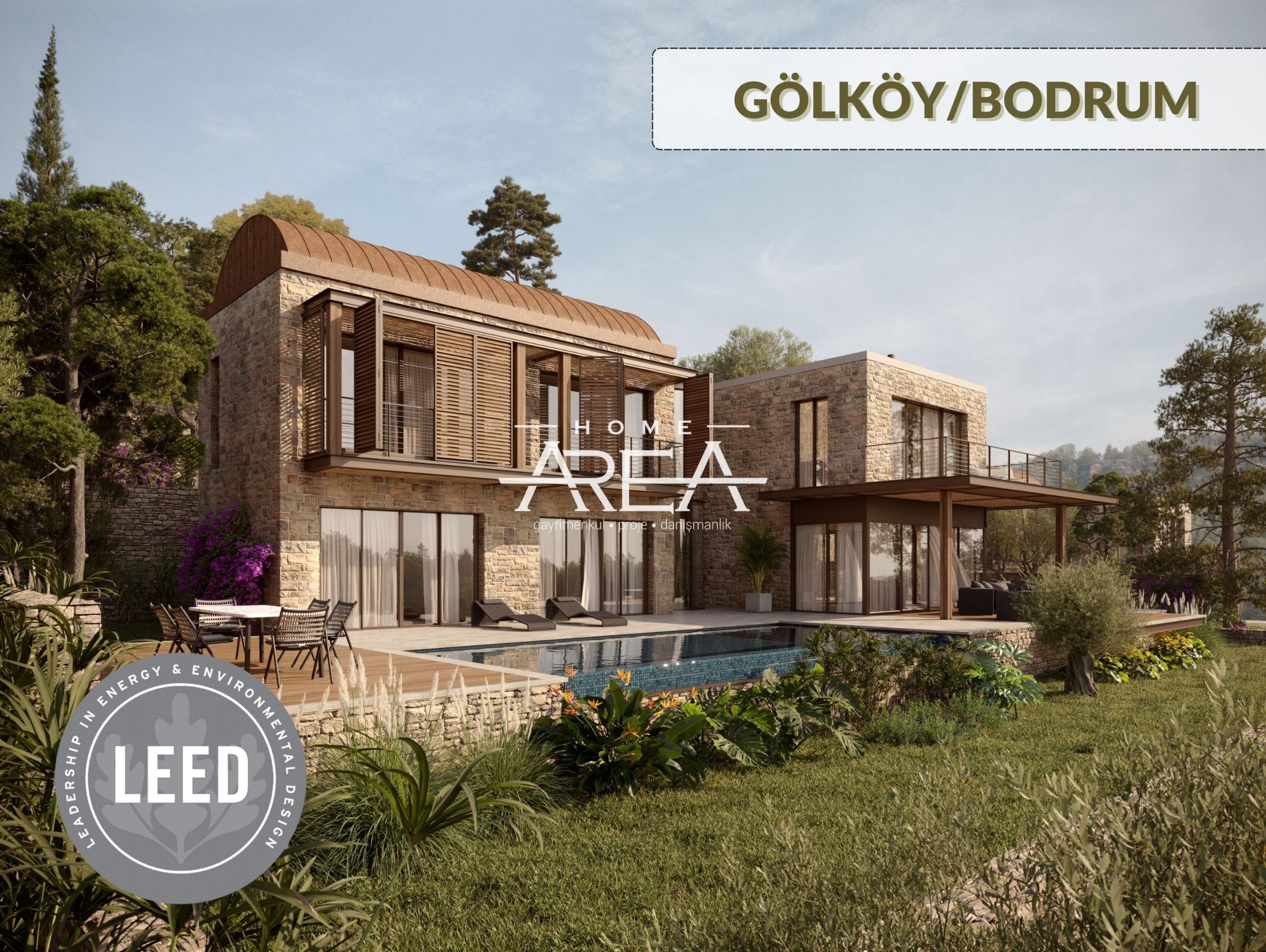 Luxury villa integrated into nature (5+1)